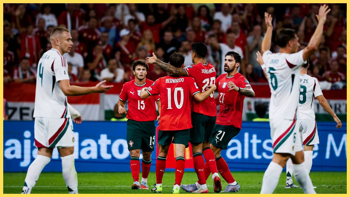 Portugal scored a late winner against Hungary