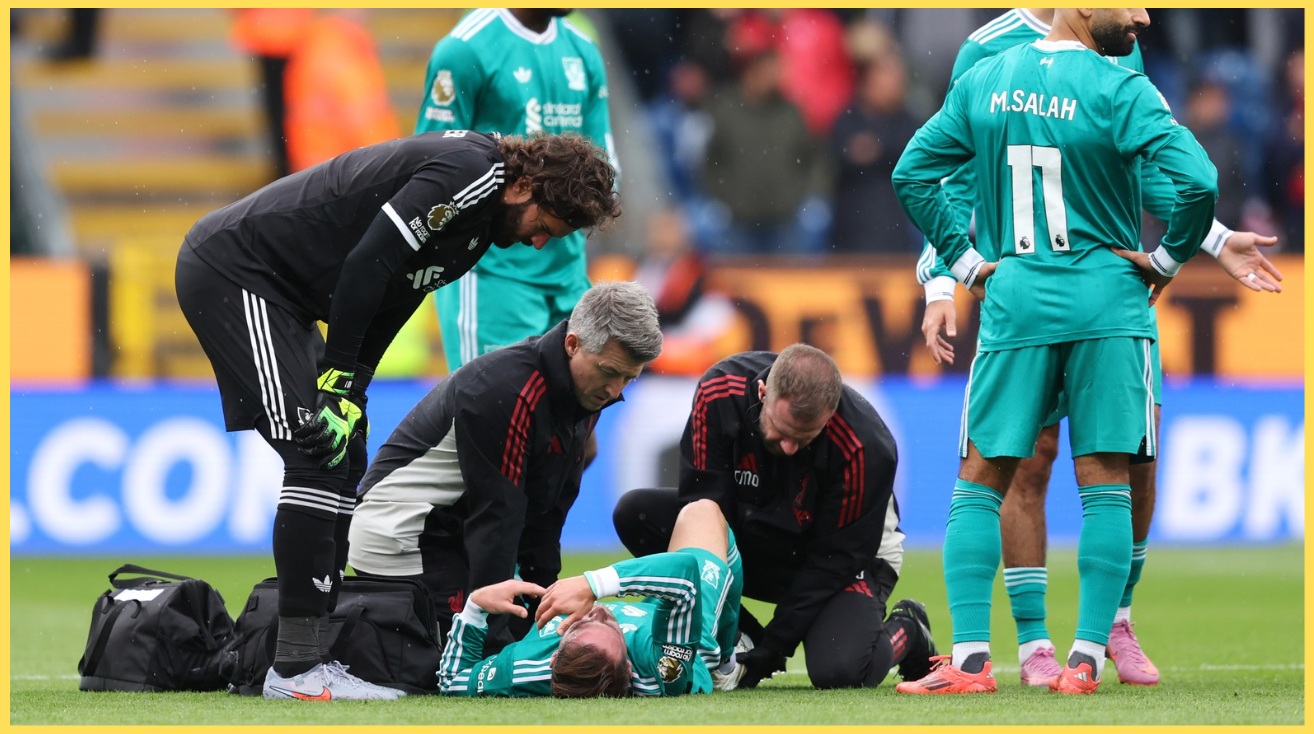 Alexis Mac Allister needed treatment from the Liverpool medical staff against Burnley