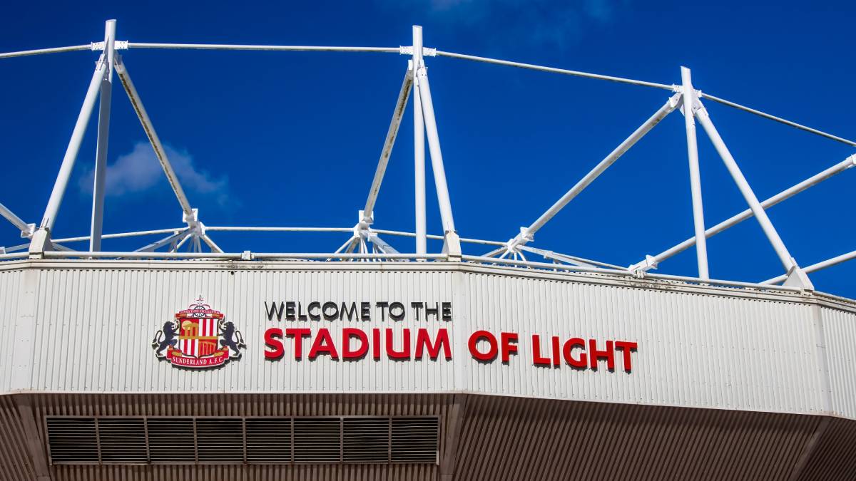 Une photo du stade de la maison légère du Sunderland Football Club