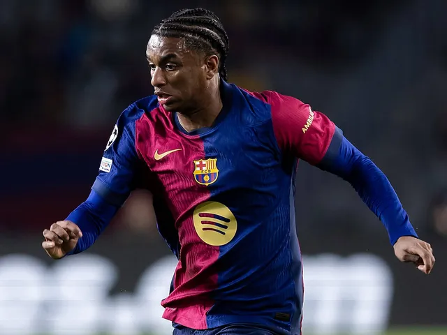 Le défenseur de Barcelone Alejandro Balde le 9 avril 2025