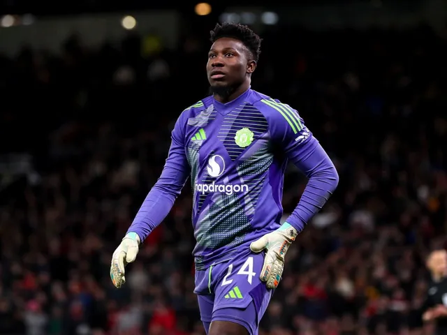 Andre Onana de Manchester United lors du match de son équipe contre Fulham, le 2 mars 2025