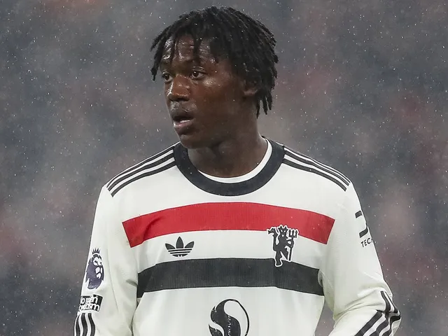 Kobbie Mainoo de Manchester United le 5 janvier 2025