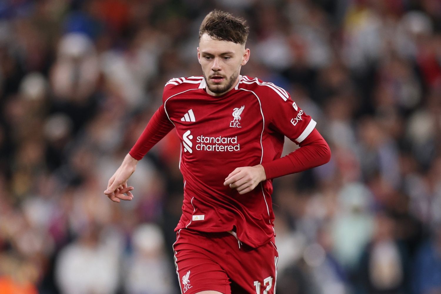 Conor Bradley en action contre le Real Madrid