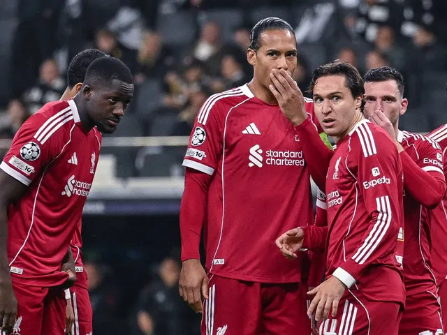 Joueurs de Liverpool lors d'un match le 22 octobre 2025