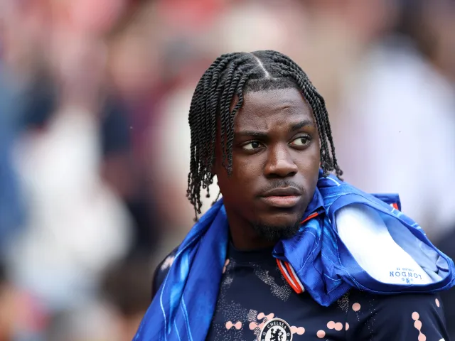 Romeo Lavia de Chelsea photographié en mai 2025