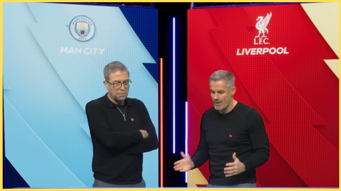 Jamie Carragher was critical of Ibrahima Konate over his defending for Erling Haaland