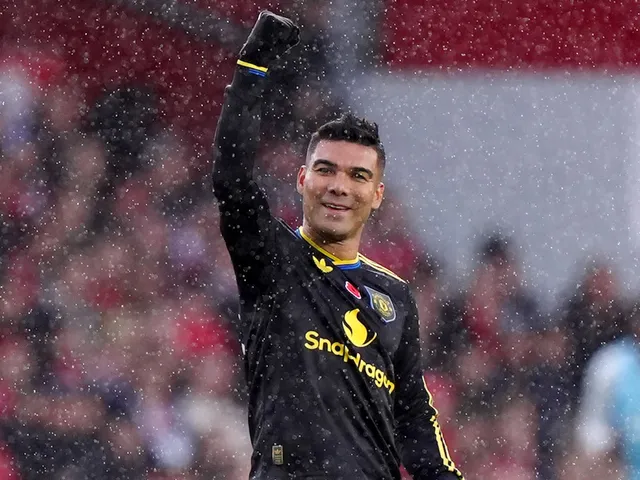 Casemiro, milieu de terrain de Manchester United, le 1er novembre 2025