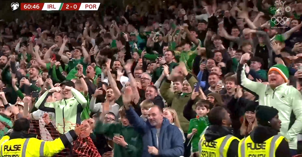 Les supporters irlandais disent au revoir à Cristiano Ronaldo