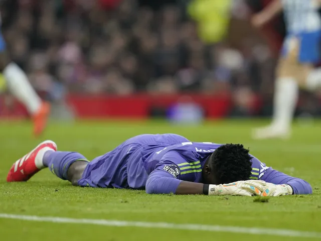 Le gardien de Manchester United Andre Onana le 19 janvier 2025