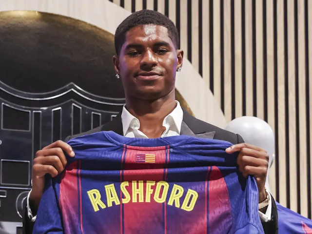 Marcus Rashford signe à Barcelone le 23 juillet 2025