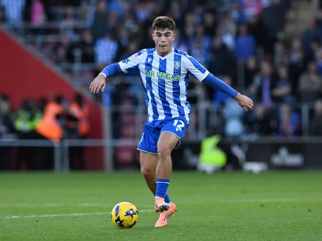 Harry Amass prêté à Sheffield Wednesday contre Southampton, le 8 novembre 2025