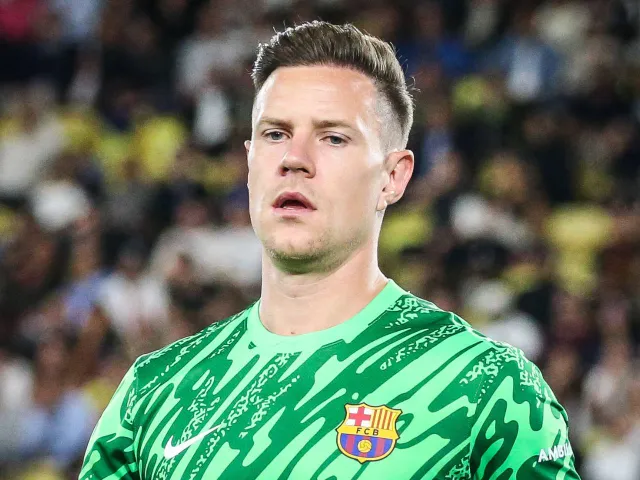 Le gardien de Barcelone Marc-Andre ter Stegen le 19 septembre 2024