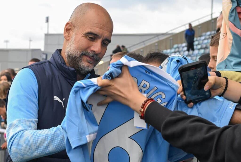 Pep Guardiola, manager du club de football de Man City