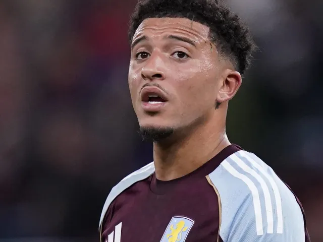 L'ailier d'Aston Villa Jadon Sancho en septembre 2025.