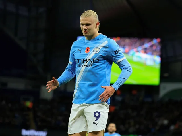 Erling Haaland en fête pour Manchester City le 2 novembre 2025
