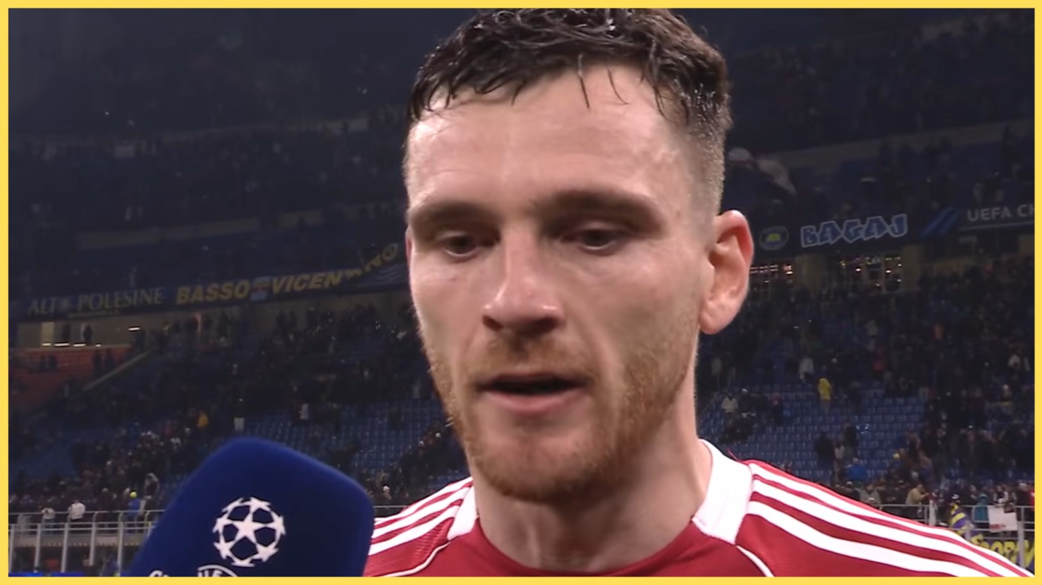 Andy Robertson admitted that Liverpool