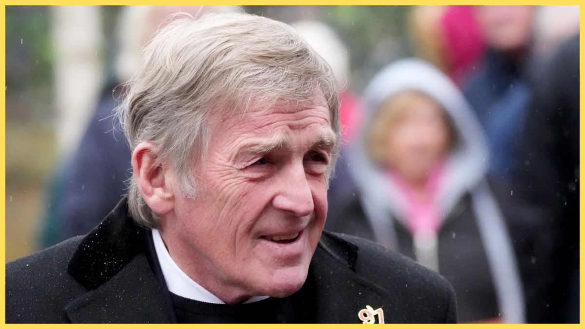 Sir Kenny Dalglish arrives to attend the funeral of late Manchester United and Scotland footballer Denis Law