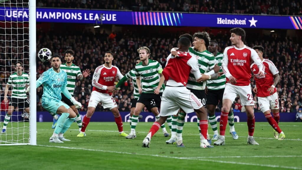 Arsenal se bat contre le Sporting CP