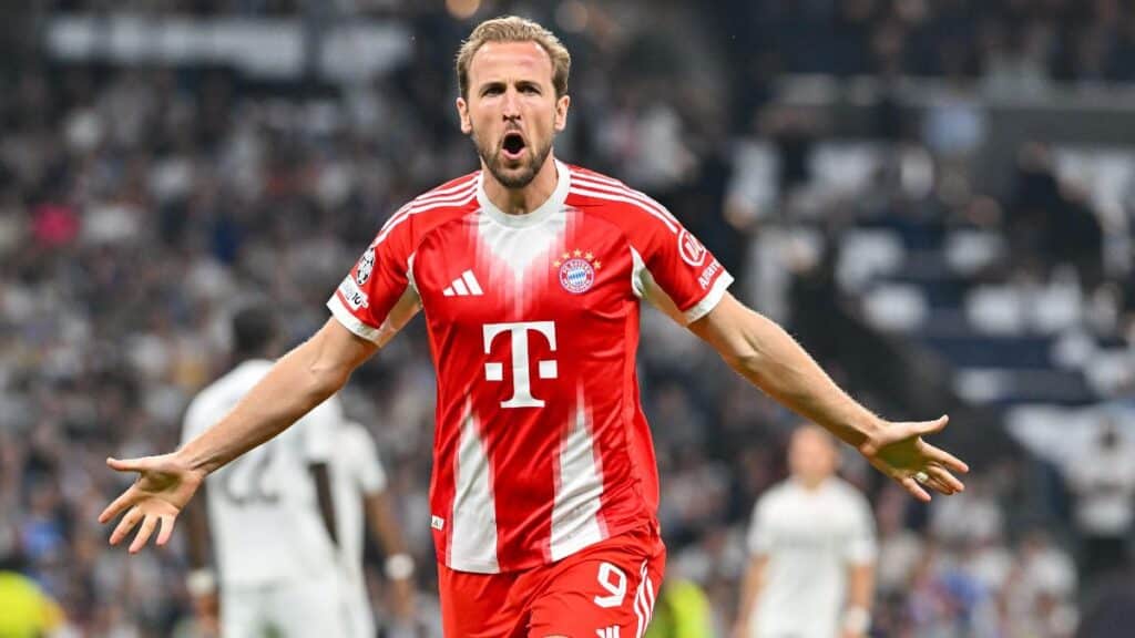 L'attaquant du Bayern Munich et de l'Angleterre Harry Kane