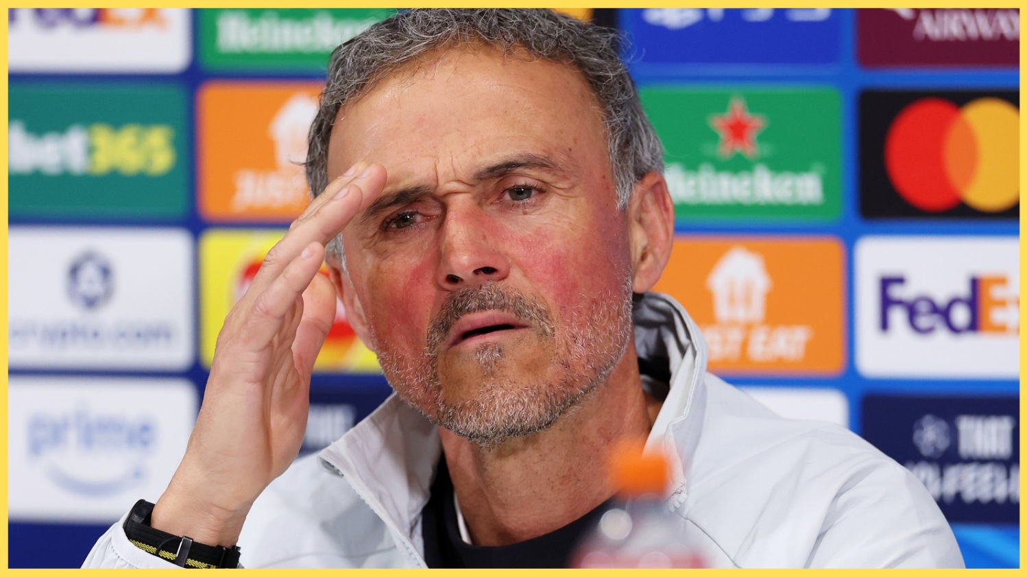 Luis Enrique is expecting