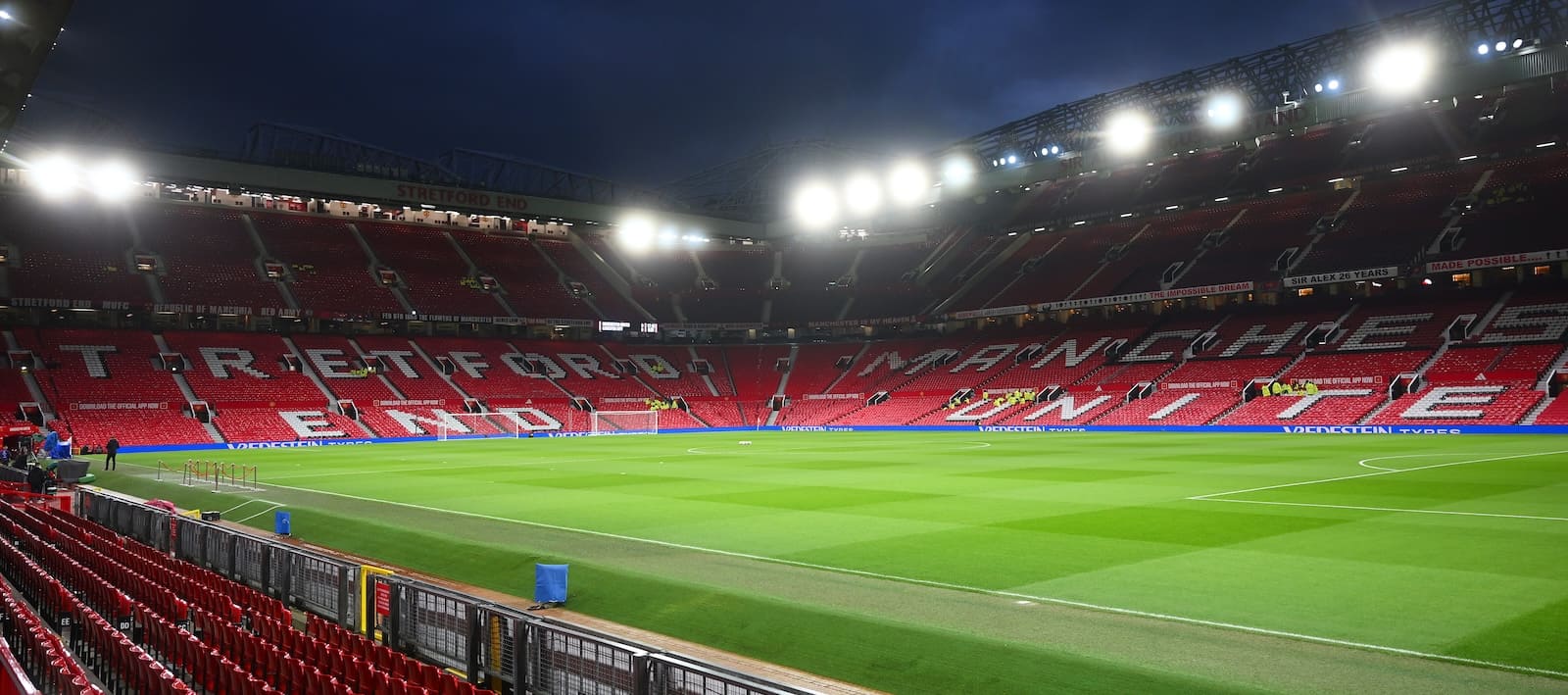 Picture of Old Trafford pitch