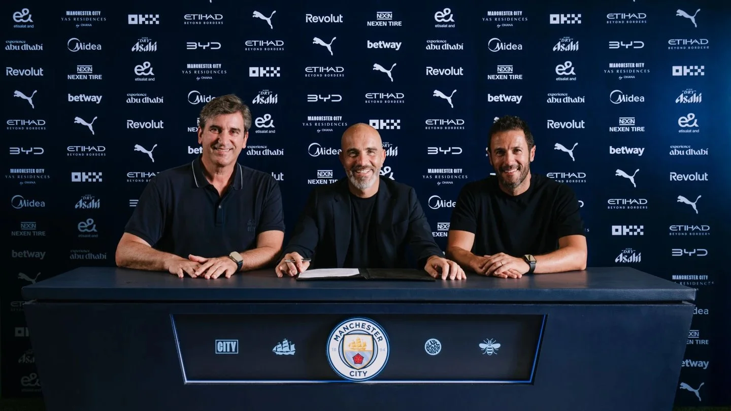 Enzo Maresca signs with Man City.