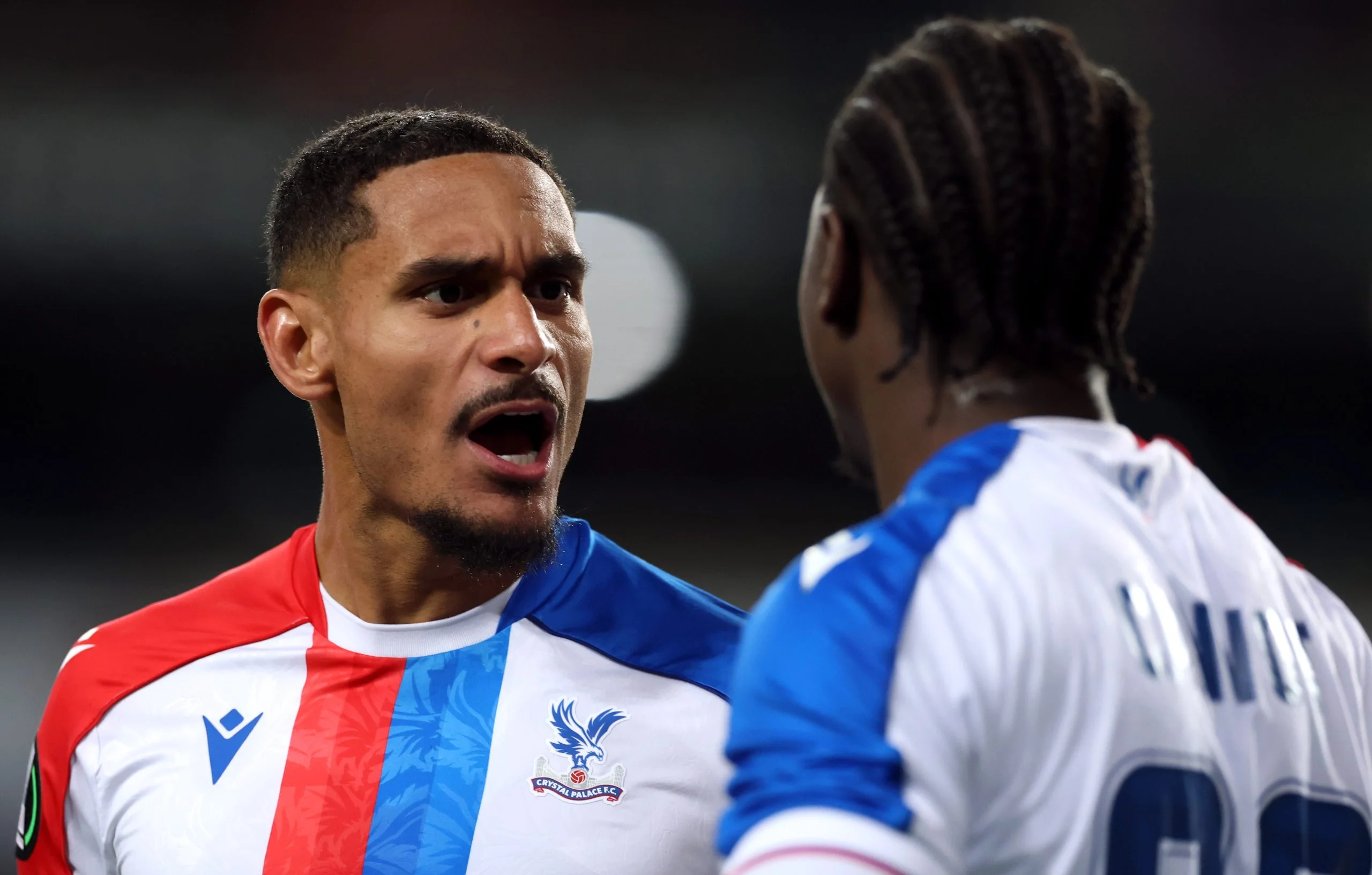 Maxence Lacroix playing for Crystal Palace.