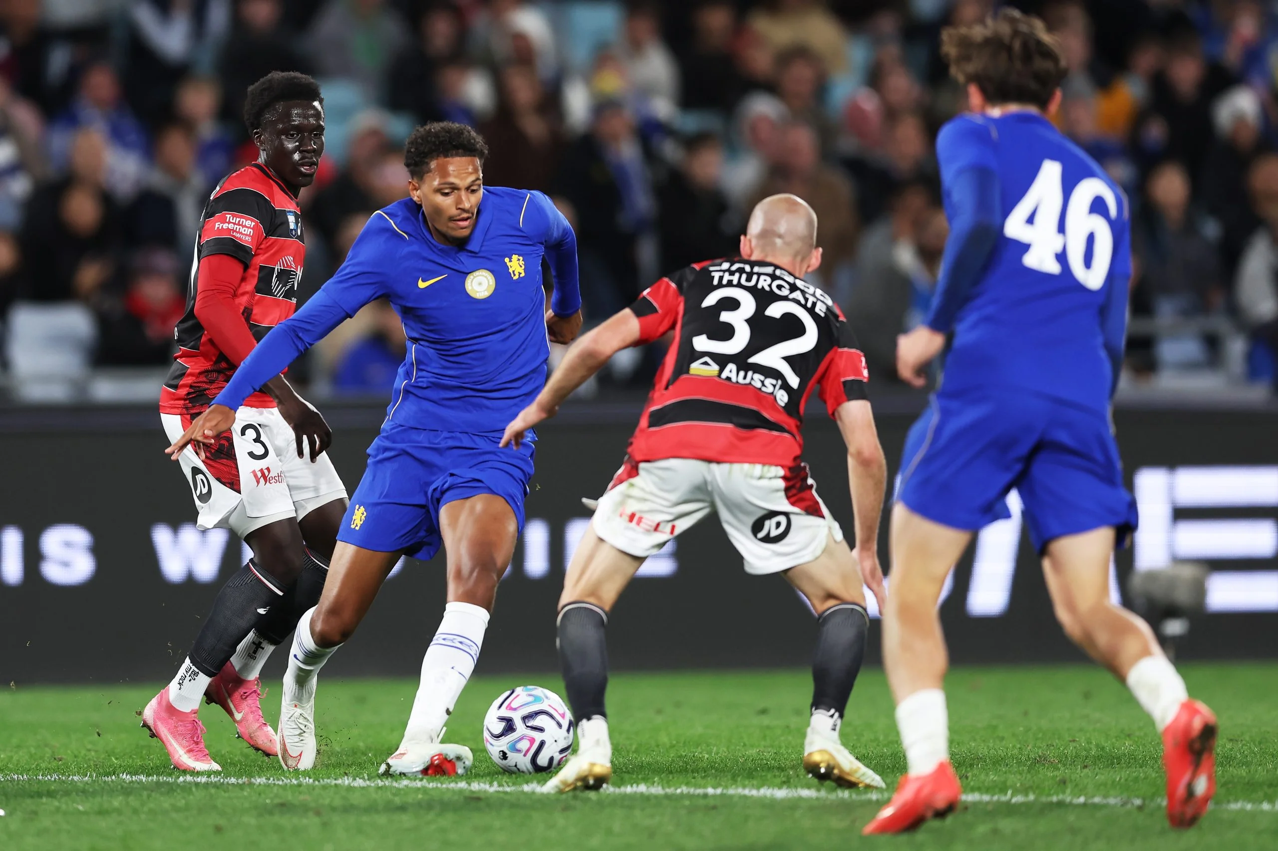 Omari Kellyman of Chelsea during the Sydney Super Cup match between Western Sydney Wanderers and Chelsea