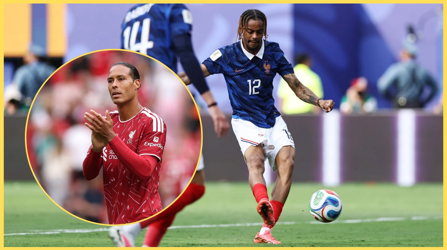 Virgil van Dijk has spoken about Bradley Barcola