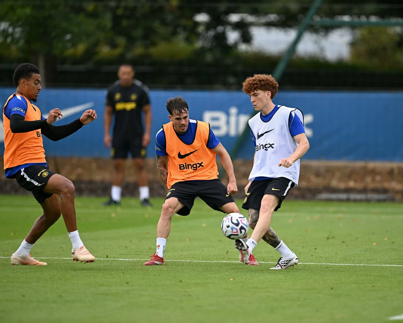 Valentin Barco in Chelsea training.