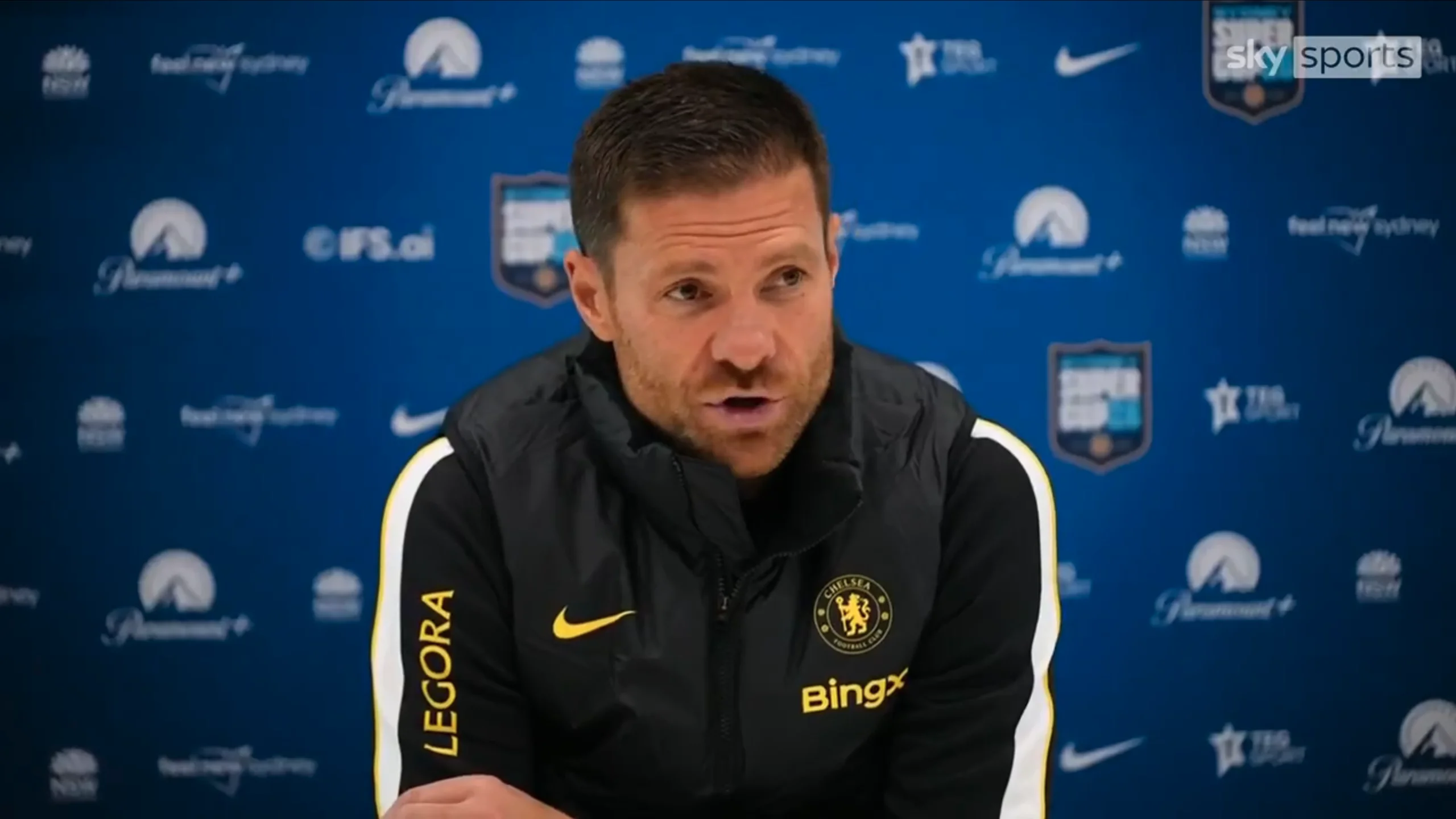 Xabi Alonso in his press conference