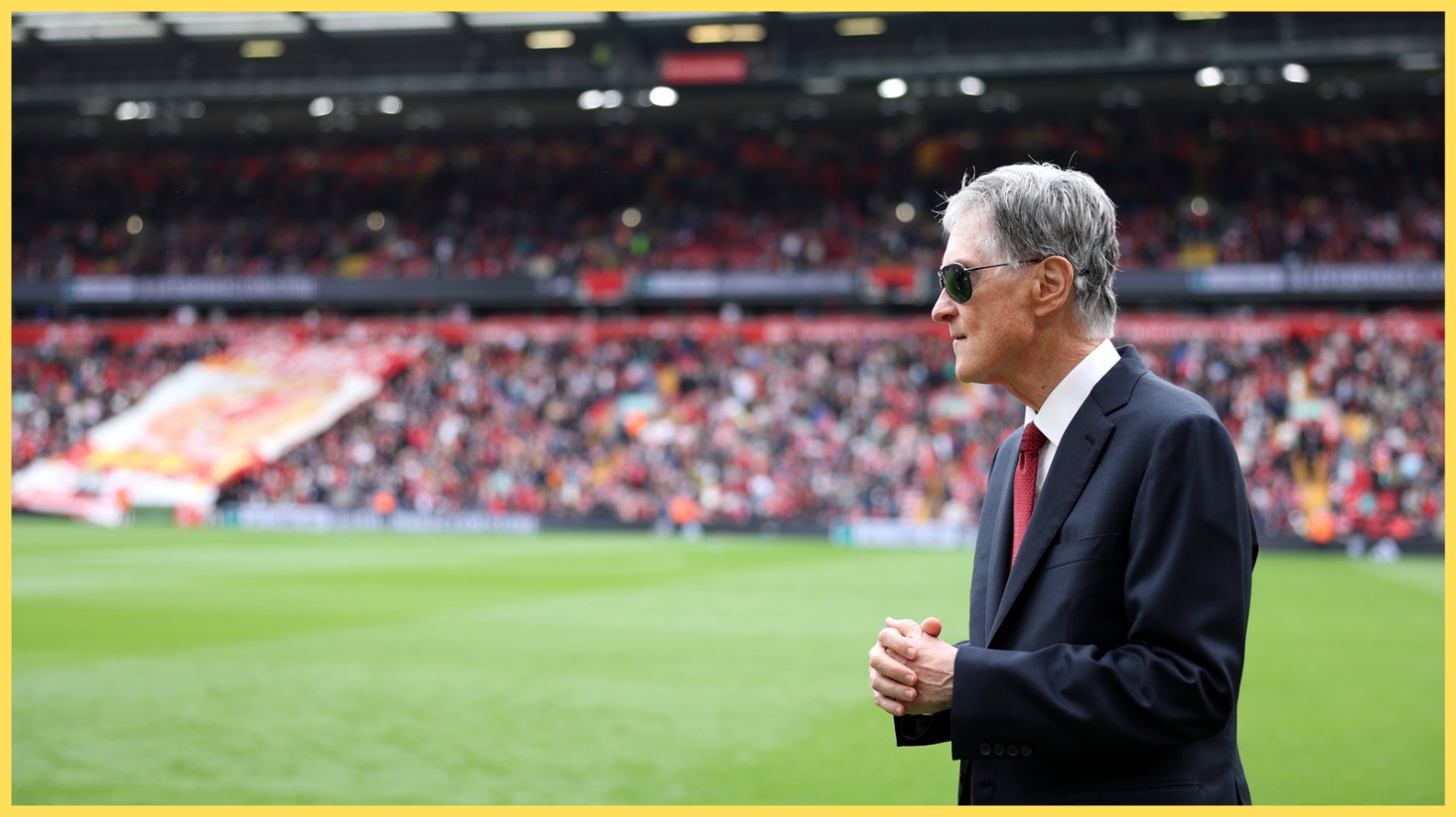 Liverpool owner John Henry pictured at Anfield