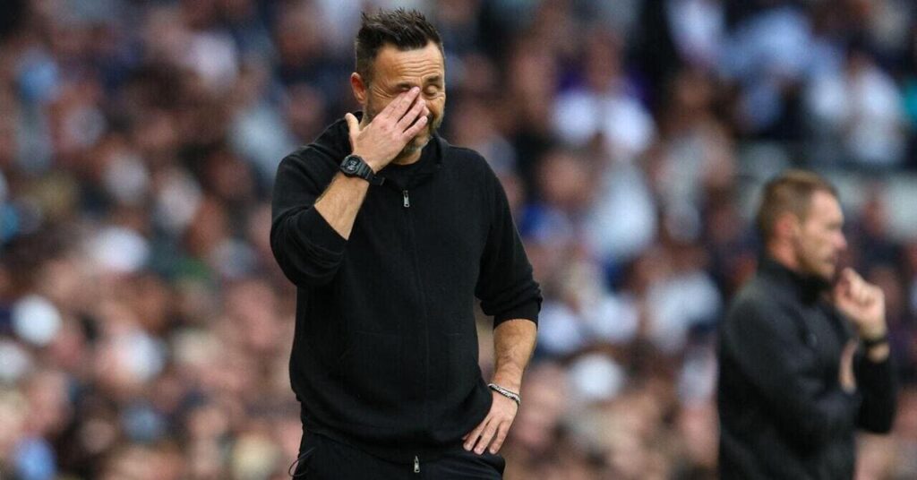 Roberto De Zerbi, entraîneur de Tottenham