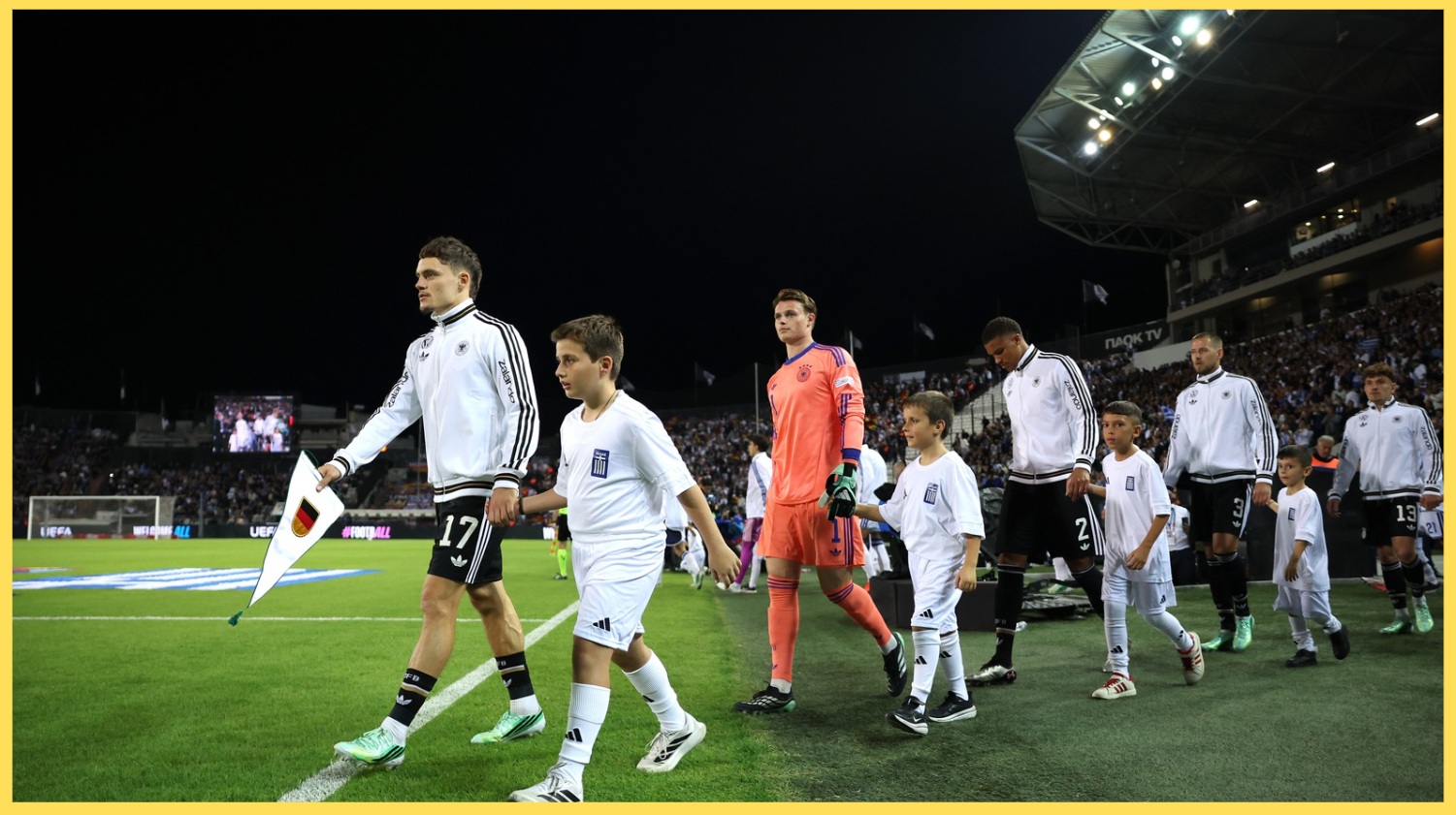 Florian Wirtz mène l'équipe d'Allemagne sur le terrain en tant que capitaine